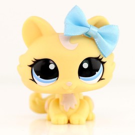 diylpshome miniature perisan cat crouching cat wolfcat fox kitten pet figure cat and dog kids gift:_crouching cat 1096