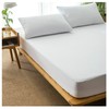 Linens World 100% Cotton Small Double Mattress Protector-Non- Allergenic &