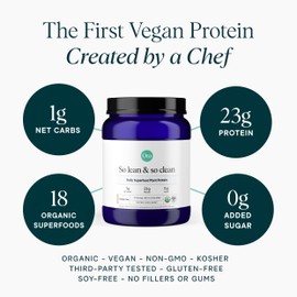 Ora Organic Vegan Protein Powder - 23g Plant-Based Protein Powder for Women and Men | Clean Protein Source, Keto Friendly, Gluten Free, Paleo, Dairy-Free, Soy-Free - Vanilla Chai - 20 Servings