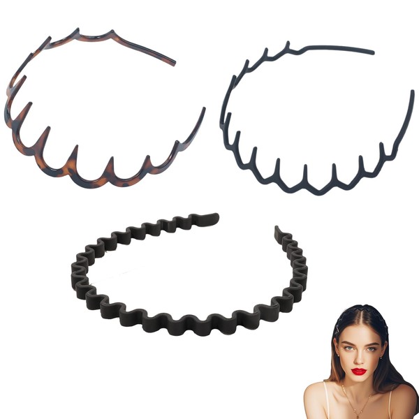 Zig Zag Headbands, Versatile Comb Headbands – 3 Unique Comb