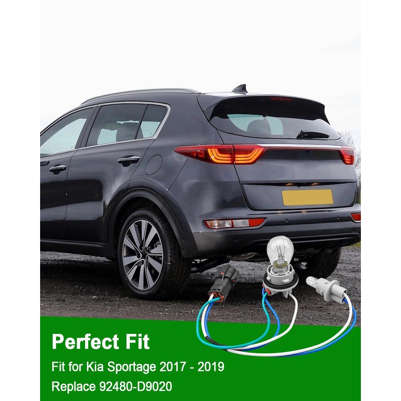 Rear Tail Light Lamp Socket and Wire Harness Fit for