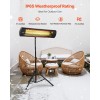 1500W Electric Infrared Heater with LED Screen & Remote Control
