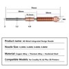 5PCS K2 Plus Nozzle Kits, Titanium Copper Alloy Hardened Steel