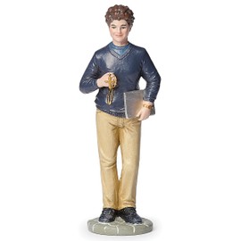 Roman, 4" Carlo Acutis Statue – Resin Figure of Blessed Teen Saint Holding Rosary and Laptop
