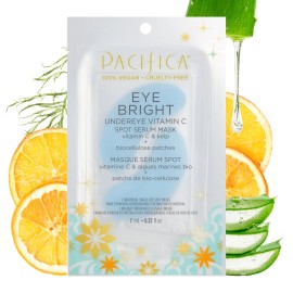Pacifica Brightening Vitamin C Undereye Serum Mask Biocellulose Patches 1 Count