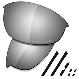 Saucer Premium Replacement Lenses for Oakley Half Jacket Sunglasses, High definition - chrome metal polarised