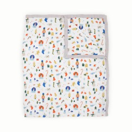 Little Unicorn – Christmas Time Cotton Muslin Quilt X-Large Blanket| 100% Cotton | Super Soft |Toddlers and Adults | X-Large 60” x 72” | Machine Washable