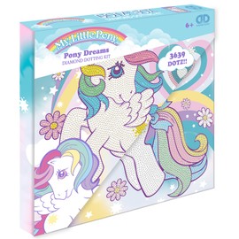 DIAMOND DOTZ DBX.096 My Little Pony Original 5D Diamond Painting Set DOTZ Box Dreams Creative Set with Diamond Mosaic Stones Painting Set Approx. 28 x 28 cm DIY Complete Set for Children from 6 Years
