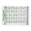 Piano Chord Chart Art Paper Educational Fingering Chart Posters for