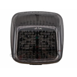 Compatible for HARLEY-DAVIDSON Street Rod; Night Rod ; VRSC ; FXSTD; LED Brake Tail Light Rear Lamp+Integraed Turn Signal Function (Style 2: LED Taillight+6 Flash+Turn Signal, Smoke Color)