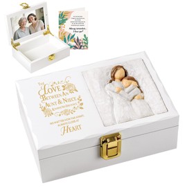 Aunt Gifts from Niece Mothers Day Gifts for Aunt, Auntie Gifts - Aunt Birthday Gift, Valentines Gifts for Aunt-Gifts for New Aunt Figurine Picture Frame Box