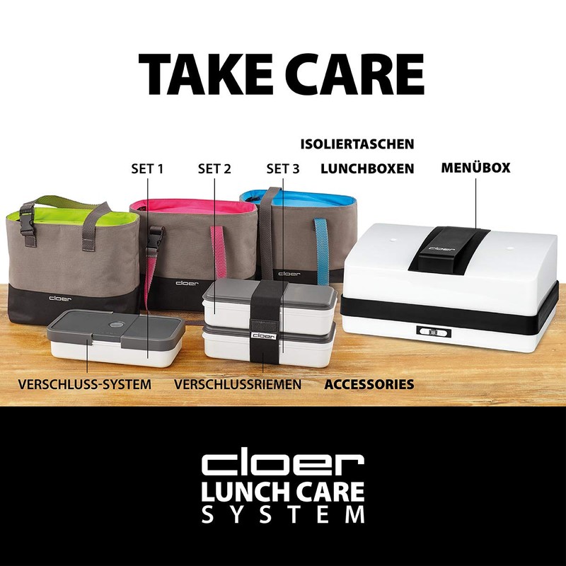 Cloer 810-11 Insulated Bag, Lunch Care System, Lunch Bag for