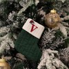 Christmas Stocking – Green A-Z Letter Hanging Christmas Stockings, Christmas
