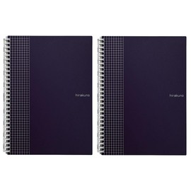 Lihit Lab Hirakuno N-1674-11 Twisted Notebook, Set of 2