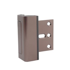 One Piece Aluminum Alloy Security Door Lock Reinforcement Dead Bolt Child Safety Door Lock Oxidized Coffee Color