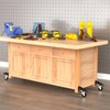 SOLEJAZZ Retractable Casters kit 720 LBS Workbench Casters Heavy Duty