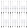PATIKIL Beadable Pens, 30 Pack Black Ink Plastic Bead Pen Creative DIY Ballpoint Pens for Teacher Office DIY Crafts Party Decorations Handmade Supplies, White