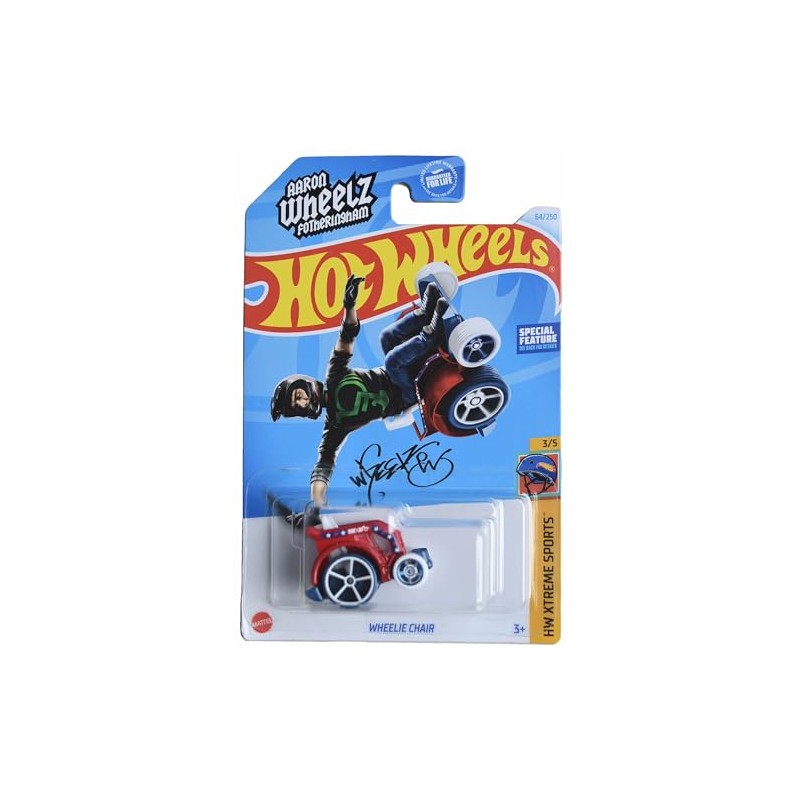 Matchbox Hot Wheels Wheelie Chair, Xtreme Sports 3/5 [red] 64/250