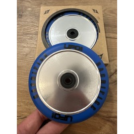 Sacrifice UFO 120mm Two Pack! Wheels for Pro Scooter - NEW Blue And Silver A2