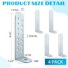 MorningRo 4 Pack Hurricane Condenser Brackets with Screws 4-1/4'' Hurricane