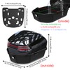 LESANM 35L Motorcycle Top Case, Motorcycle Daily Tail Box Trunk
