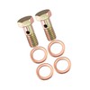 Partuto 2 Set Banjo Bolt Brake Fitting Adapter M8x1 Thread