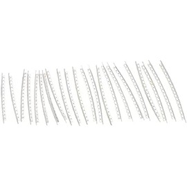 24Pcs Guitar Fret Wires, Copper Bass Fret Wires Fingerboard for Electric Guitar Accessories 2.2MM, Silver