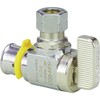 Viega 2842.4ZL Chrome-Plated Steel PEX Angled Stop Valve, 1/2" x