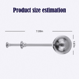2 Pack Tea Strainer for Loose Tea, Extendable Tea Strainer, Half-Hole Tea Strainer, Stainless Steel, Multifunctional Tea Maker, Tea Strainer for Loose Tea