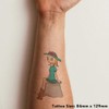 'Girl On A Rock' Temporary Tattoo - Water Resistant, Skin-Safe,