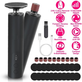 iMountek Foot Callus Remover Electric Foot File Nail Grinder Dead Skin Pedicure Remover