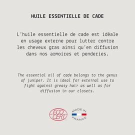 MY COSMETIK - Cade Essential Oil - Organic - HEBBD/HECT Chemotyped - 100% Pure and Natural - ECOCERT Certified - 10ml