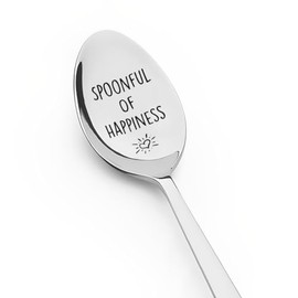 Birthday Gifts for Women Men Son Daughter Spoonful of Happiness Spoon Gift for Mom Dad I Love You Gifts for Boyfriend Girlfriend Inspirational Encouragement Gifts for Women Sister Friends