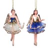 Gisela Graham Cream Blue & Gold Resin and Fabric 10