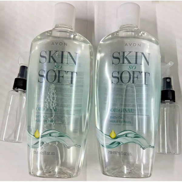 2-Avon Skin So Soft SSS Original Bath Oil 25 fl