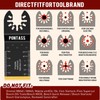 PONTASS 27Pcs Oscillating Saw Blades, Universal Titanium Multitool Blades for