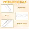 Pack of 6 Plastic Ruler, Transparent Plastic Ruler, Flexible Precision