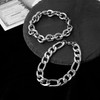 Eigso 2 Pcs Cuban Link Chains Bracelets for Men Women