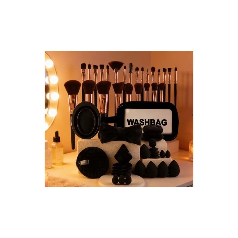 Set de brochas para maquillaje profesional con 51 piezas. 51PCS