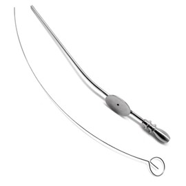 10 Pcs ENT Baron Curved Tube 5fr Size 1.7mm Stainless Steel Upgraded Superior Implant Instruments