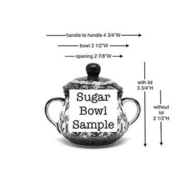 Polish Pottery Sugar Bowl - Clover Field
