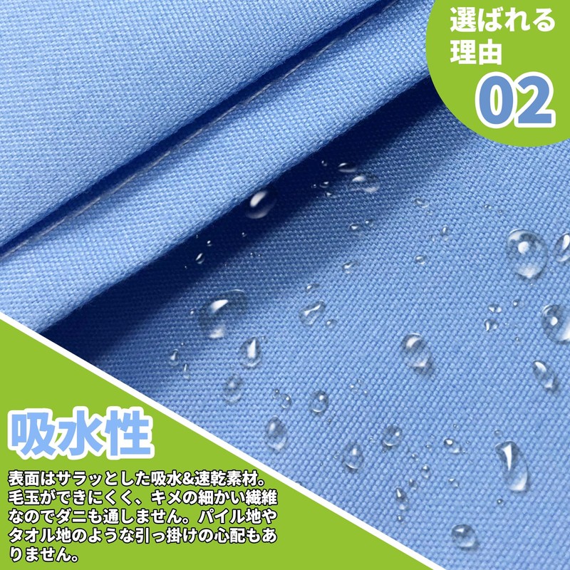 TERZWAED Waterproof Sheets in Sky Blue, for Incontinence, Half-Body Type,