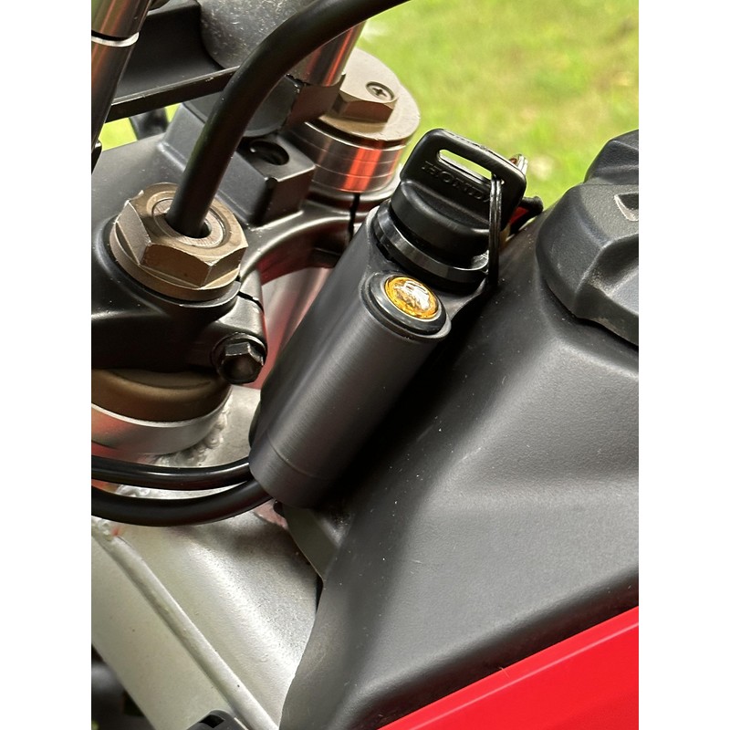 Honda Key Relocation Kit V2 for CRF110F/CRF125F, Fuel-Resistant ASA Plastic