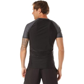 O'Neill - Short-Sleeved UV Shirt for Men - Print - Black / Grey, mens, 0A1604-9010|S, Black , S