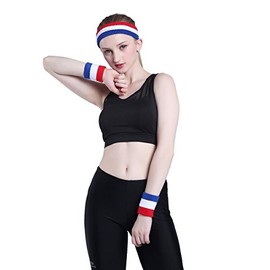 ONUPGO 3 diademas deportivas para hombres, diadema para el sudor para mujer, banda de tela de rizo para entrenamiento, ciclismo, baloncesto, tenis y y