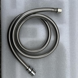 Weirun Shampoo Bowl Faucet Sprayer Hose Replacement, 1/4" Nut Professional Salon Sink Shampoo Flexible Stainless Steel Hose with 2 modes Spray Head