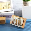 Kaluroil Mail Holder White Metal Letter Sorter Table Top Mail