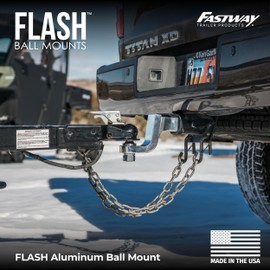 Fastway Flash Aluminum Ball Mount (4" Drop & 3" Rise & 2" Ball)