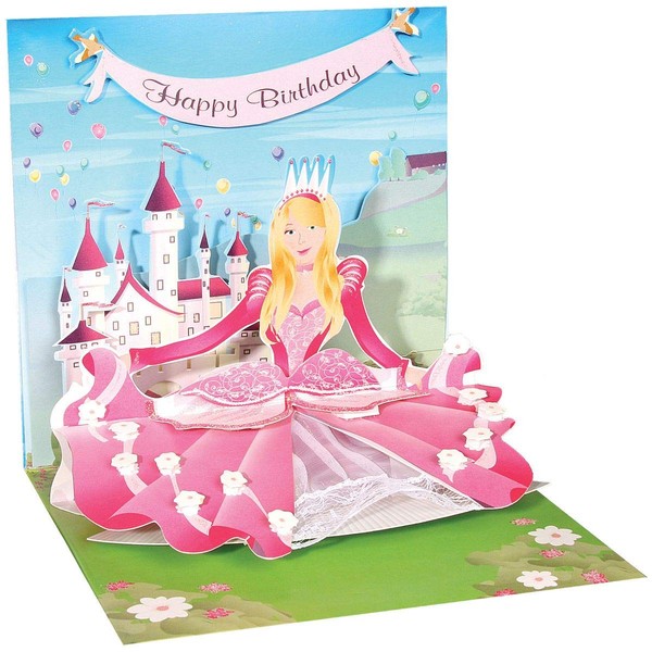 3D Greeting Card - PRINCESS - Happy Birthday