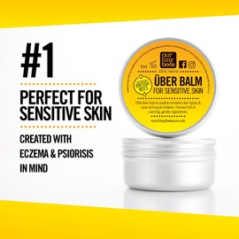 Sensitive Skin Balm - Uber Balm | Eczema & Psoriasis and dry skin balm - calming, soothing, moisturising, by Our Tiny Bees Skincare - 45ml